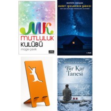 Libros Kitap Mutluluk Kulübü - Müge Çevik + Kuzey Işıklarının Şarkısı + Telefon Tutucu + Bir Kar Tanesi