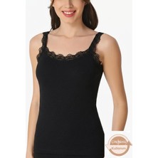İmer Lingerie Imr 1236 Premium Series Pamuklu Modal Dantel Askılı Atlet