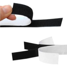 Sermet Süs Dünyası Siyah Cırt Cırt Bant Arkası Yapışkanlı Genişlik 2 cm Genişlik X1 Metre