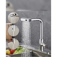 Uzman Armatür Kıbrıs Krom Inox Kir Yapmaz Evye Mutfak Bataryası