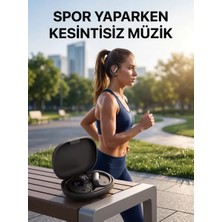 Nemere Ithalat Kablosuz Bluetooth Spor Kulaklığı Güvenli Tutuşlu Dijital Ekranlı Şarj Kutusu