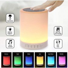 Aybartec Bmr 1284 Dokunmatik Taşınabilir Rgb LED Bluetooth Hoparlör Aux/usb / Sd Kart / Radyo