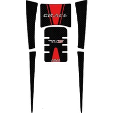 Aras Reklam ve Moto Aksesuar Rks Grace 202 160 cc 2022 Uyumlu Tank Pad Set
