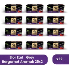 Efor Çay Efor Bergamot Aromalı Süzen Poşet Siyah Çay 2 gr x 25 Adet - 12\'li Koli