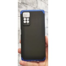 Vendas Ucuzluk Çadırı Redmi Note 11 Pro Uyumlu 3 Parça Sert PC Kılıf / Siyah - Mavi
