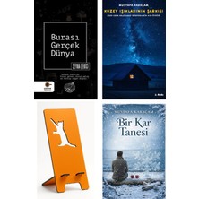 Cezve Kitap Burası Gerçek Dünya - Şeyma Çekici + Kuzey Işıklarının Şarkısı + Telefon Tutucu + Bir Kar Tanesi