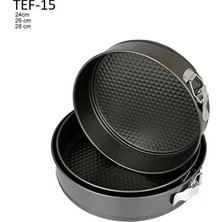 Depposite Kelepçeli Teflon Yuvarlak Kek & Cheesecake & San Sebastian Kalıbı (18 - 20 - 22 Cm)