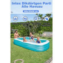 Brother Toys Intex Şeffaf Havuz Parti Aile Havuzu 305X183X56 cm