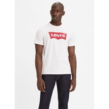 Levi's Bisiklet Yaka Standart Baskılı Beyaz Erkek T-Shirt 17783-0314