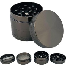 Grınder Parçalayıcı Metal Baharat Öğütücü Herb Spice 4 Katmanlı 40MM / 50MM / 63MM (Koyu gr