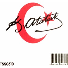 Ekstrafix The Sticker Story K.atatürk Imza TSS0610 Kişileştirme Stickerı - 2 Adet