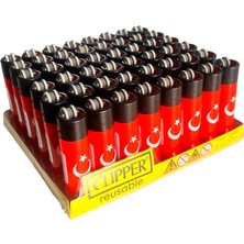 CLİPPER Clipper Pocket Ay Yıldız Desenli Taşlı Çakmak 48 Adet 1868