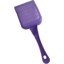 Die Grup Dar Aralıklı Plastik Kedi Kumu Küreği, 28 Cm, Mor