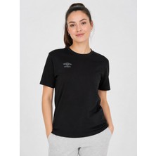 Umbro Season Siyah Pamuklu Kadın Spor Tişört - VF0510