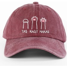 PataCute Kedi Temalı Taş Kağıt Makas Yıkamalı Şapka