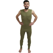 Boravelli Asker Seti Acemiasker Yeşil Örgü Kolsuz+ Don Takım