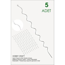 Mix And Match Spiral Bitki Destek Çubuğu (Kancalı) – Bitki ve Sebze Destek Kazığı | 50 cm  * 5 Adet | 4mm Paslanmaz Galvanizli Metal Tel (Boyanabilir) Bitkilerde Eğilme ve Kırılmayı Engeller