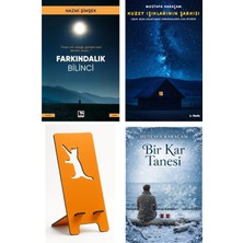 Akçağ Yayınları Farkındalık Bilinci - Nazmi Şimşek + Kuzey Işıklarının Şarkısı + Telefon Tutucu + Bir Kar Tanesi