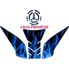 Aras Reklam ve Moto Aksesuar Rks Srk 400 Rr 2024-2025 Uyumlu Tank Pad Seti