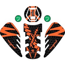 Aras Reklam ve Moto Aksesuar Bajaj Pulsar 2014-2024 Uyumlu Tank Pad Seti