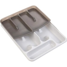 Moonstar Çekmece Içi Kaşıklık Çift Katlı 10GÖZLÜ Çatal Bıçak Organızer 40X30CM-KSET169