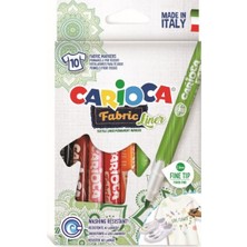 Belirtilmemiş Carioca Kumaş Boya Kalemi Keçeli Fıne 10 Renk 42909