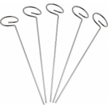 Mix And Match Çiçek / Bitki Destek Çubuğu , Halka Başlıklı |4mm Kalınlık  Paslanmaz Galvanizli Metal Bitki Destek