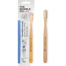 The Humble Co. Humble Travel Kit - Mini Seyahat Seti (Çocuk Diş Fırçası + 7gr Çilekli Macun)