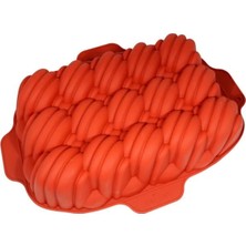 Depposite Silikon Kıvrımlı Pasta Tek Pasta Kalıbı 39.5XX30 cm