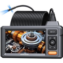 Depstech Üç Lensli, Işıklı 1080P Endoskop 5 Inc IPS Ekran - 7.9mm - 15M Kablo