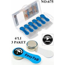 TAN EXPRESS NO:675 Kulaklık Pili 6'lı 3 Paket (Videolu)