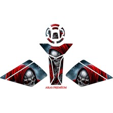 Aras Reklam ve Moto Aksesuar Cfmoto 450 Sr 2023 Uyumlu Tank Pad Seti