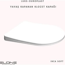 Elone Banyo Kale Idea Uyumlu Duroplast Klozet Kapağı Beyaz Renk Yavaş