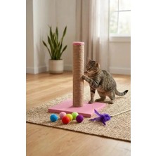 Petzen Bio Sand Kedi Tırmalama Tahtası Pembe ve Kedi Oyuncakları