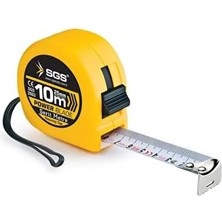 Sgs Şerit Metre 10 * 25 (Çift Stop)