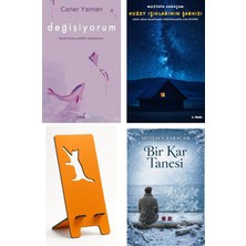 İndigo Kitap Değişiyorum - Caner Yaman + Kuzey Işıklarının Şarkısı + Telefon Tutucu + Bir Kar Tanesi