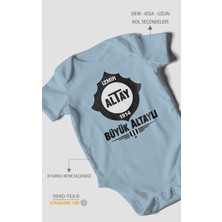 Morivo Kids Büyük Altaylı! Altayspor Kısa Kollu Bebek Body %100 Pamuk
