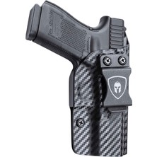 Warriorland Iwb Carbon Fiber Glock 19 Uyumlu Holster Sağ El, Siyah Tabanca Kılıfı