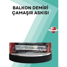 Nevamel® Kare Küpeşte Uyumlu Balkon Çamaşır Askısı 25X60 cm Beyaz Pratik