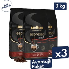 Lavazza Barista Gran Crema Espresso Çekirdek Kahve 3'lü Avantajlı Paket | 1 kg x 3 Paket