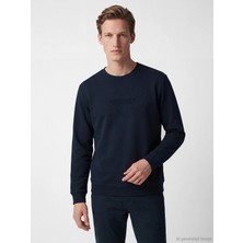 Lc Waikiki Yeni Sezon Bisiklet Yaka Baskılı Erkek Sweatshirt