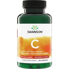     Swanson Vitamin C With Bioflavonoids 500 Mg 90 Kapsül