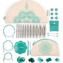 Knıtpro The Mindful Collection The Warmth Set Değiştirilebilir Paslanmaz Çelik Iğne 10 Cm, Mavi