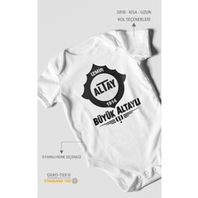 Morivo Kids Büyük Altaylı! Altayspor Kısa Kollu Bebek Body %100 Pamuk