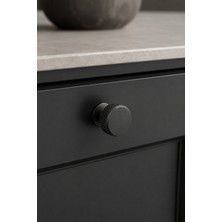 Damla Beste 30MM Düğme Siyah Kulp
