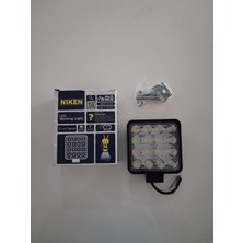 Niken Çalışma Lambası 16 Ledli Kare 9/48V