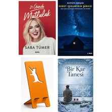 21 Günde Mutluluk - Saba Tümer + Kuzey Işıklarının Şarkısı + Telefon Tutucu + Bir Kar Tanesi
