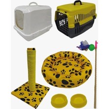Petzen Biosand BS-SET26 Kedi Başlangıç Seti 7'li Sarı