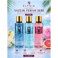 Elysia Elysıa Rush & Aqua Kiss & Bomshell 3’lü Kadın Vücut Spreyi Seti 250 ml X3 – Yazlık Ferah Seri