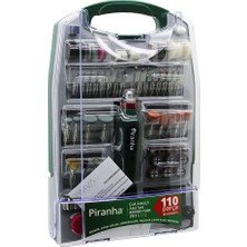 110 Pcs Mini Taşlama - Grınder Çok Amaçlı Set Elektrikli El Motoru Dc 12V 16000 Rpm Parlatma PRT-9112